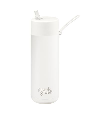 Frank Green Ceramic Reusable Bottle 595ml / 20oz (Cloud White)
